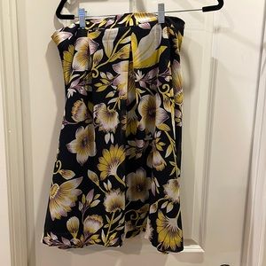 ANN TAYLOR FLORAL A LINE SKIRT